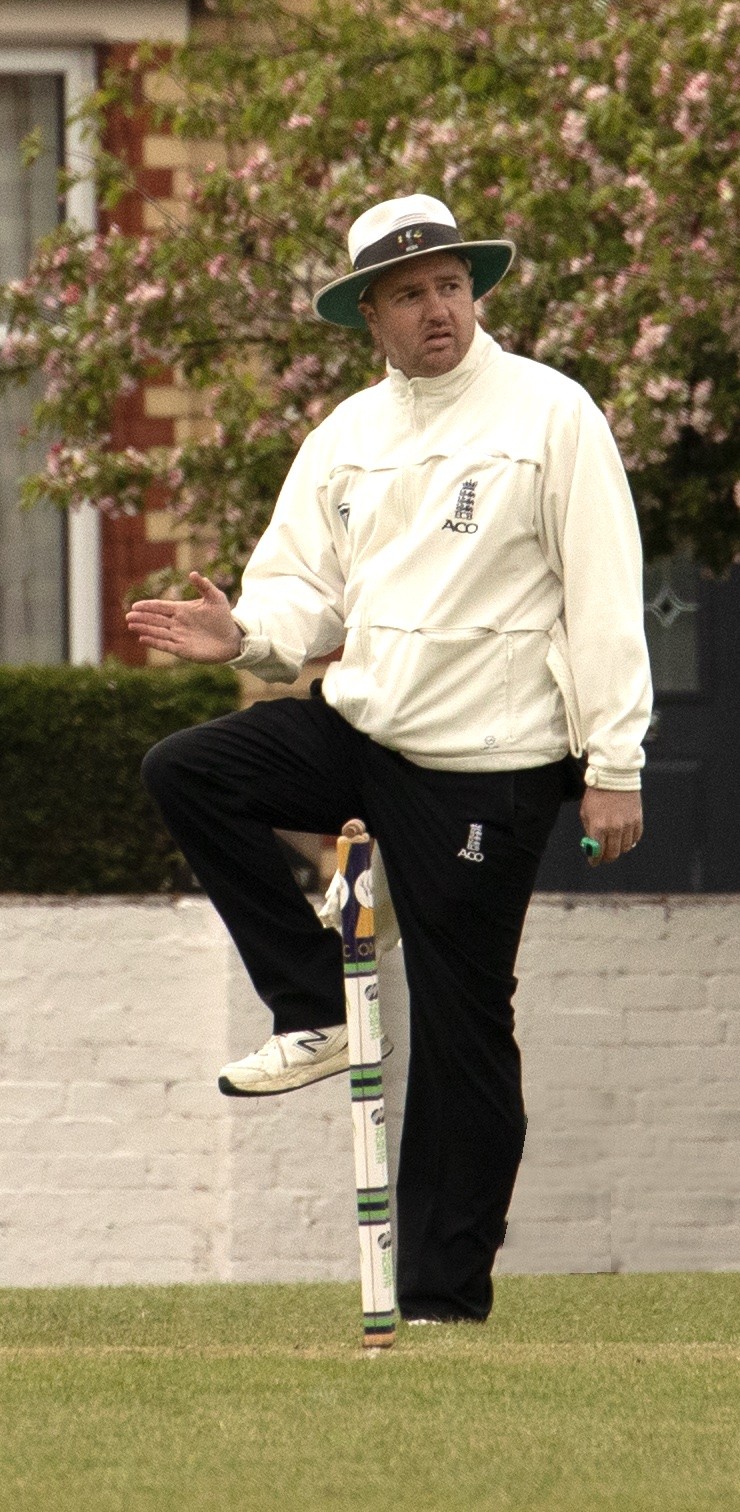 An MCUA umpire on the field
